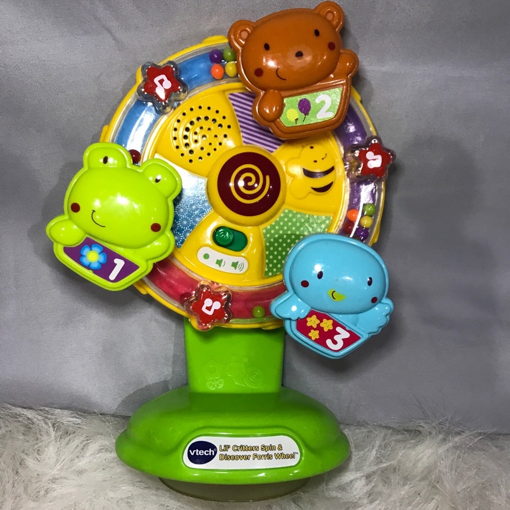 VTech Lil' Critters Ferris Wheel Activity Lighted Musical Educational Works - Picture 7 of 7
